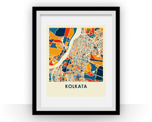 Load image into Gallery viewer, Kolkata Map Print - Full Color Map Poster