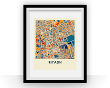 Load image into Gallery viewer, Riyadh Map Print - Full Color Map Poster