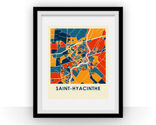 Load image into Gallery viewer, Saint Hyacinthe Quebec Map Print - Full Color Map Poster