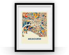Load image into Gallery viewer, Melbourne Map Print - Full Color Map Poster