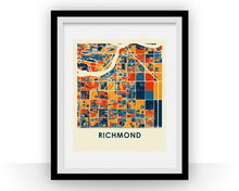 Load image into Gallery viewer, Richmond British Columbia Map Print - Full Color Map Poster