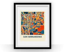 Load image into Gallery viewer, San Bernardino Map Print - Full Color Map Poster