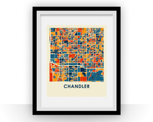 Charger l'image dans la galerie, Affiche cartographique de Chandler - Style Chroma