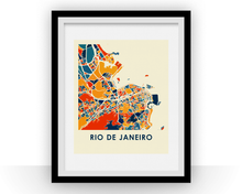 Load image into Gallery viewer, Rio de Janeiro Map Print - Full Color Map Poster