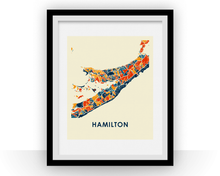 Load image into Gallery viewer, Hamilton Bermuda Map Print - Full Color Map Poster