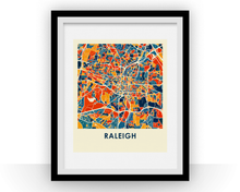 Load image into Gallery viewer, Raleigh Map Print - Full Color Map Poster