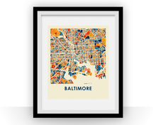 Charger l'image dans la galerie, Baltimore Map Print - Full Color Map Poster