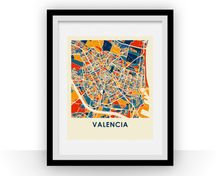 Load image into Gallery viewer, Valencia Map Print - Full Color Map Poster