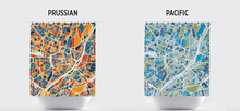 Load image into Gallery viewer, Munich Map Shower Curtain - germany Shower Curtain - Chroma Series
