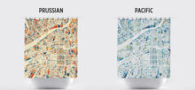 Load image into Gallery viewer, Osaka Map Shower Curtain - japan Shower Curtain - Chroma Series