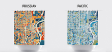 Load image into Gallery viewer, Omaha Map Shower Curtain - usa Shower Curtain - Chroma Series