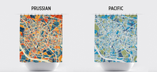 Load image into Gallery viewer, Valencia Map Shower Curtain - spain Shower Curtain - Chroma Series