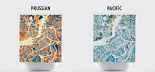 Load image into Gallery viewer, Ottawa Map Shower Curtain - canada Shower Curtain - Chroma Series