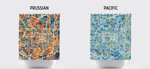 Load image into Gallery viewer, Greensboro Map Shower Curtain - usa Shower Curtain - Chroma Series
