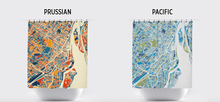 Load image into Gallery viewer, Montreal Map Shower Curtain - canada Shower Curtain - Chroma Series