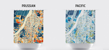 Load image into Gallery viewer, Kolkata Map Shower Curtain - india Shower Curtain - Chroma Series