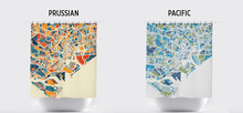 Load image into Gallery viewer, Singapore Map Shower Curtain - singapore Shower Curtain - Chroma Series