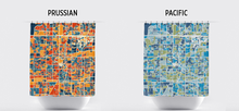 Load image into Gallery viewer, Arlington Map Shower Curtain - usa Shower Curtain - Chroma Series
