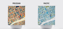 Load image into Gallery viewer, Detroit Map Shower Curtain - usa Shower Curtain - Chroma Series