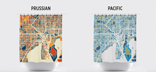 Load image into Gallery viewer, Tampa Map Shower Curtain - usa Shower Curtain - Chroma Series