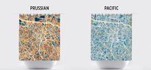 Load image into Gallery viewer, Sao Paulo Map Shower Curtain - brazil Shower Curtain - Chroma Series