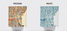Load image into Gallery viewer, Milwaukee Map Shower Curtain - usa Shower Curtain - Chroma Series