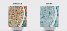 Load image into Gallery viewer, St Louis Map Shower Curtain - usa Shower Curtain - Chroma Series