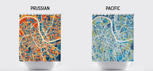 Load image into Gallery viewer, Nashville Map Shower Curtain - usa Shower Curtain - Chroma Series