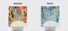 Load image into Gallery viewer, Nice Map Shower Curtain - france Shower Curtain - Chroma Series