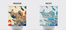 Load image into Gallery viewer, Reykjavik Map Shower Curtain - iceland Shower Curtain - Chroma Series