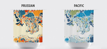 Load image into Gallery viewer, Hong Kong Map Shower Curtain - hong kong Shower Curtain - Chroma Series
