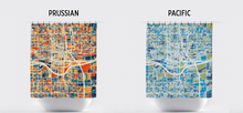 Load image into Gallery viewer, Oklahoma City Map Shower Curtain - usa Shower Curtain - Chroma Series