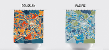 Load image into Gallery viewer, Nairobi Map Shower Curtain - kenya Shower Curtain - Chroma Series