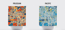 Load image into Gallery viewer, South Bend Map Shower Curtain - usa Shower Curtain - Chroma Series