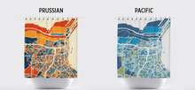 Load image into Gallery viewer, Corpus Christi Map Shower Curtain - usa Shower Curtain - Chroma Series