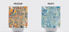 Load image into Gallery viewer, Fort Lauderdale Map Shower Curtain - usa Shower Curtain - Chroma Series