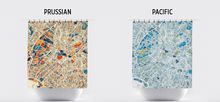 Load image into Gallery viewer, Athens Map Shower Curtain - greece Shower Curtain - Chroma Series