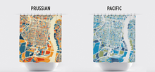 Load image into Gallery viewer, Philadelphia Map Shower Curtain - usa Shower Curtain - Chroma Series