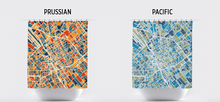 Load image into Gallery viewer, San Jose Map Shower Curtain - usa Shower Curtain - Chroma Series