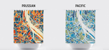 Load image into Gallery viewer, Riga Map Shower Curtain - latvia Shower Curtain - Chroma Series