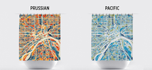 Load image into Gallery viewer, St Paul Map Shower Curtain - usa Shower Curtain - Chroma Series