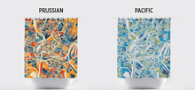 Load image into Gallery viewer, Strasbourg Map Shower Curtain - france Shower Curtain - Chroma Series