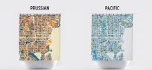 Load image into Gallery viewer, St Petersburg Map Shower Curtain - usa Shower Curtain - Chroma Series
