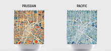 Load image into Gallery viewer, Houston Map Shower Curtain - usa Shower Curtain - Chroma Series