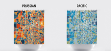 Load image into Gallery viewer, Fort Wayne Map Shower Curtain - usa Shower Curtain - Chroma Series