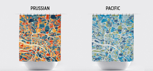 Load image into Gallery viewer, Glasgow Map Shower Curtain - uk Shower Curtain - Chroma Series