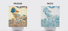 Load image into Gallery viewer, Vancouver Map Shower Curtain - canada Shower Curtain - Chroma Series
