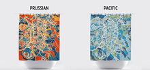 Load image into Gallery viewer, Jerusalem Map Shower Curtain - israel Shower Curtain - Chroma Series