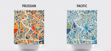 Load image into Gallery viewer, Rome Map Shower Curtain - italy Shower Curtain - Chroma Series