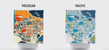 Load image into Gallery viewer, Shenzhen Map Shower Curtain - china Shower Curtain - Chroma Series